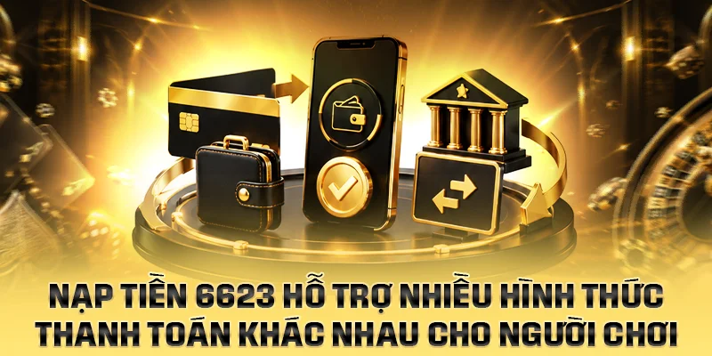 Nạp tiền 6623 hỗ trợ nhiều hình thức thanh toán khác nhau cho người chơi